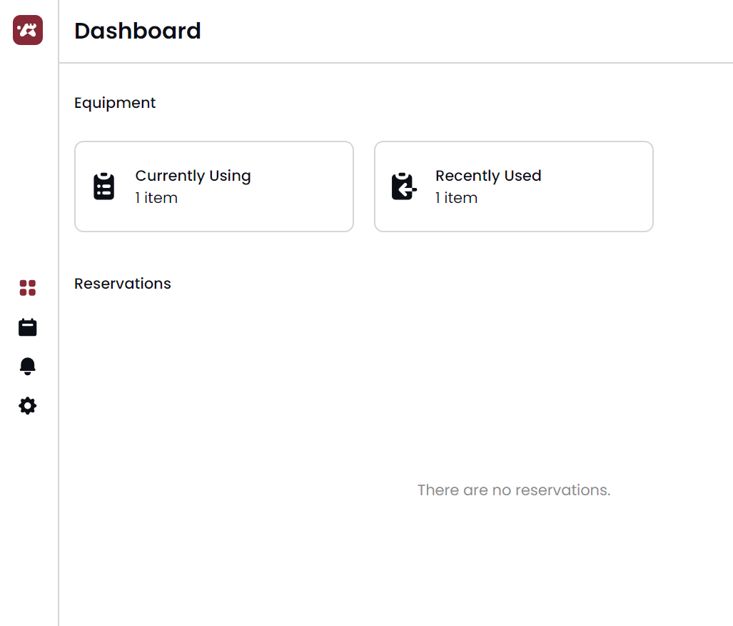 UI of the ETC app (Student/Faculty View)